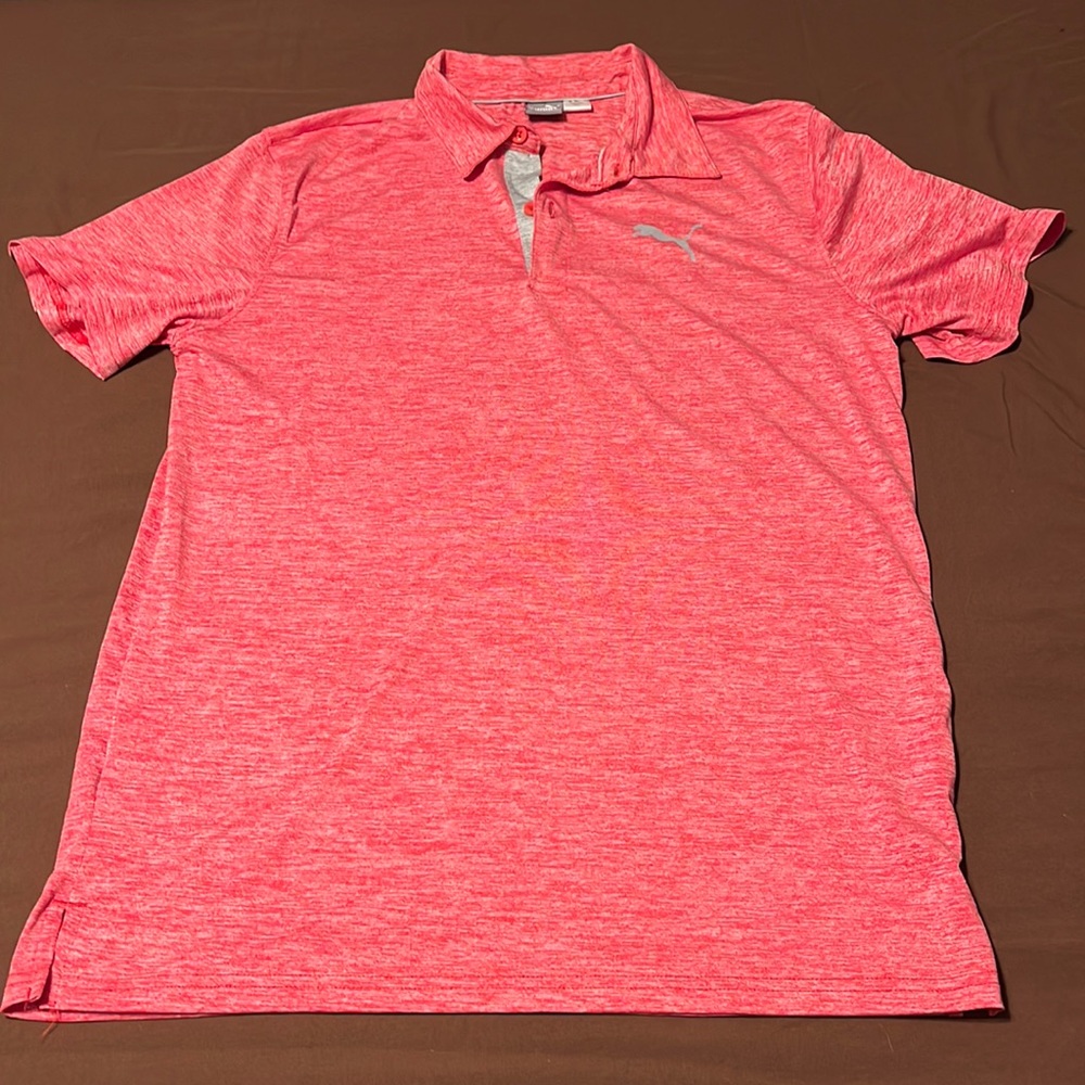 Red Puma golf shirt boys Great condition